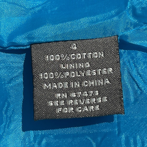 Taylor Sleeveless Ruffle Collar Sheath Dress Blue w/ Circular Textured Pattern - Picture 11 of 12